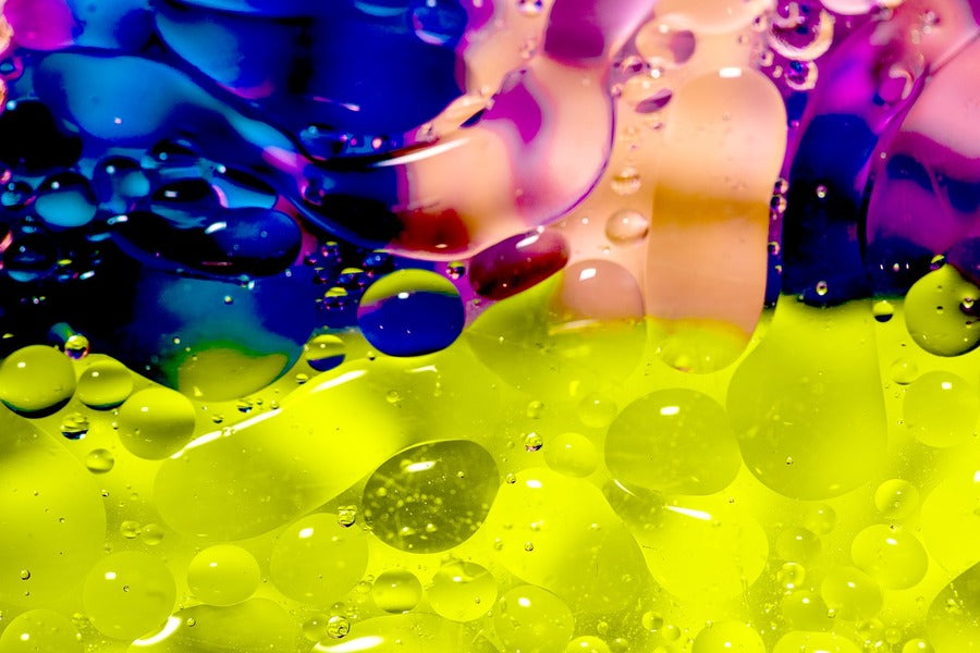 Colorful Bubbles Abstract Design Print 100% Australian Made