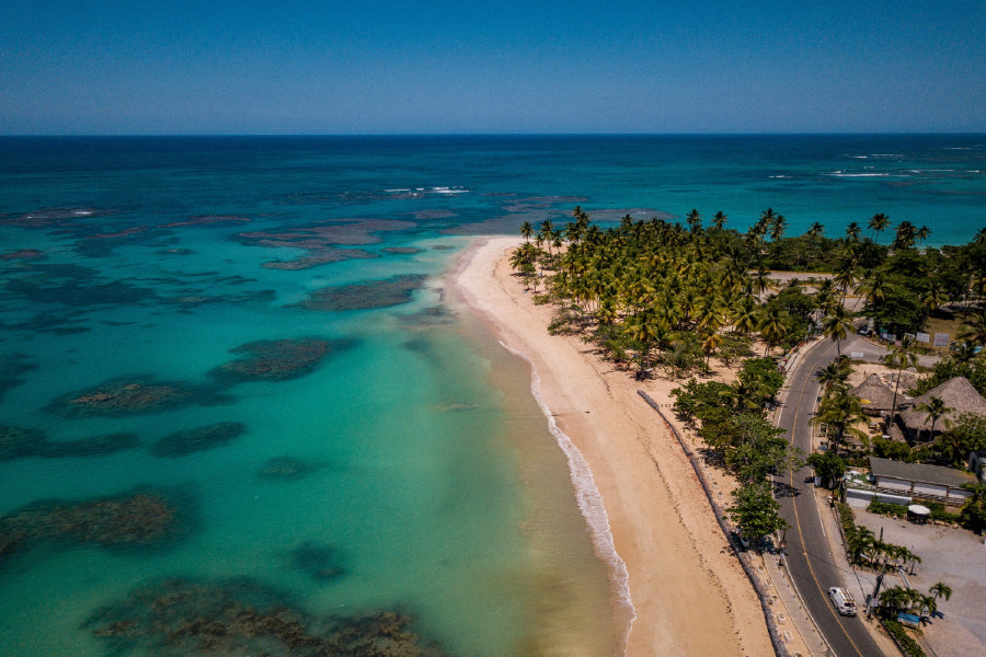 Portillo Beach Aerial View Photograph Print 100% Australian Made