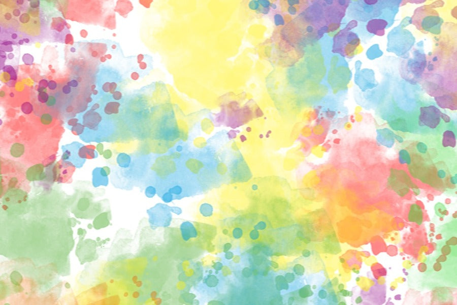Colorful Paints Abstract Design Print 100% Australian Made