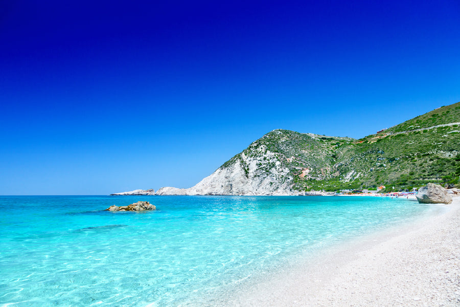 Petani Sea View Photograph Kefalonia Greece Print 100% Australian Made
