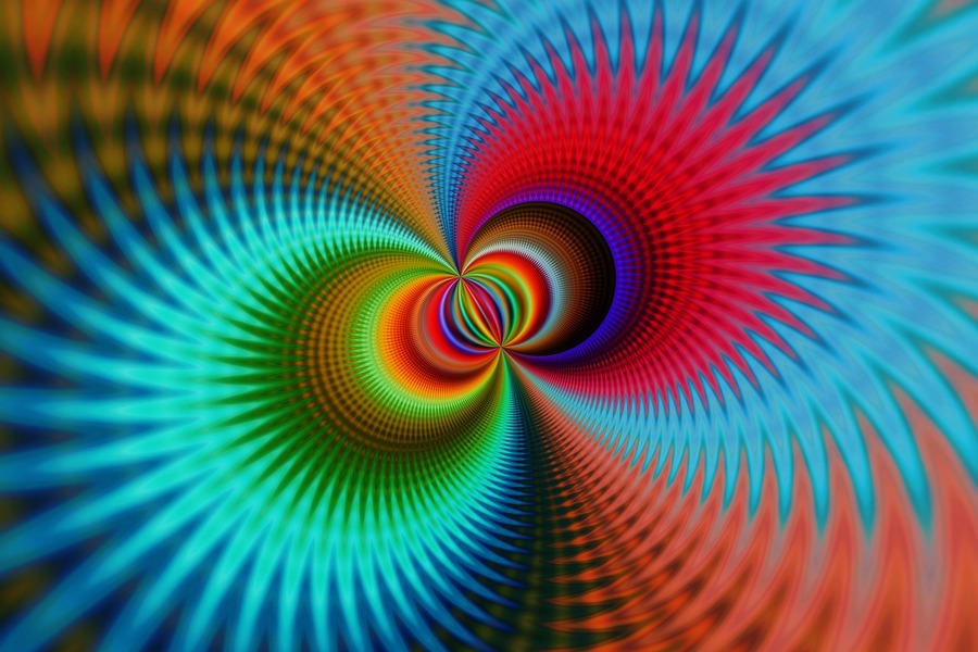 Colorful 3D Abstract Design Print 100% Australian Made