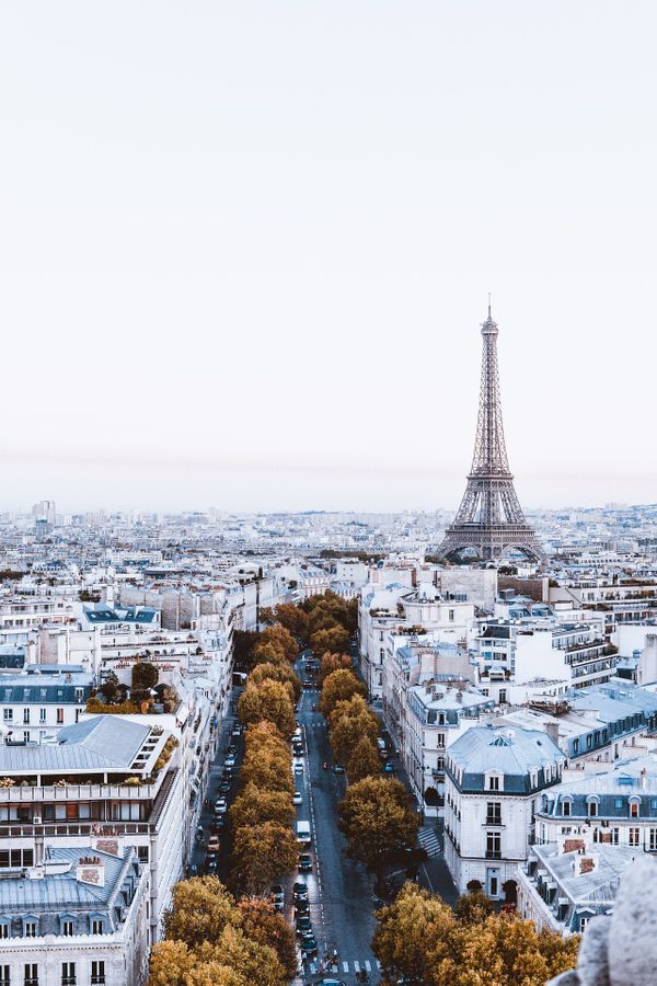 View on Eiffel Tower from Arc De Triomphe in Paris Print 100% Australian Made