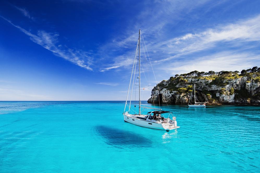 Stunning Beach View with Boat Photograph Print 100% Australian Made