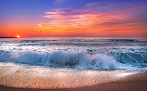 Stunning Beach view with Sunset Photograph Print 100% Australian Made