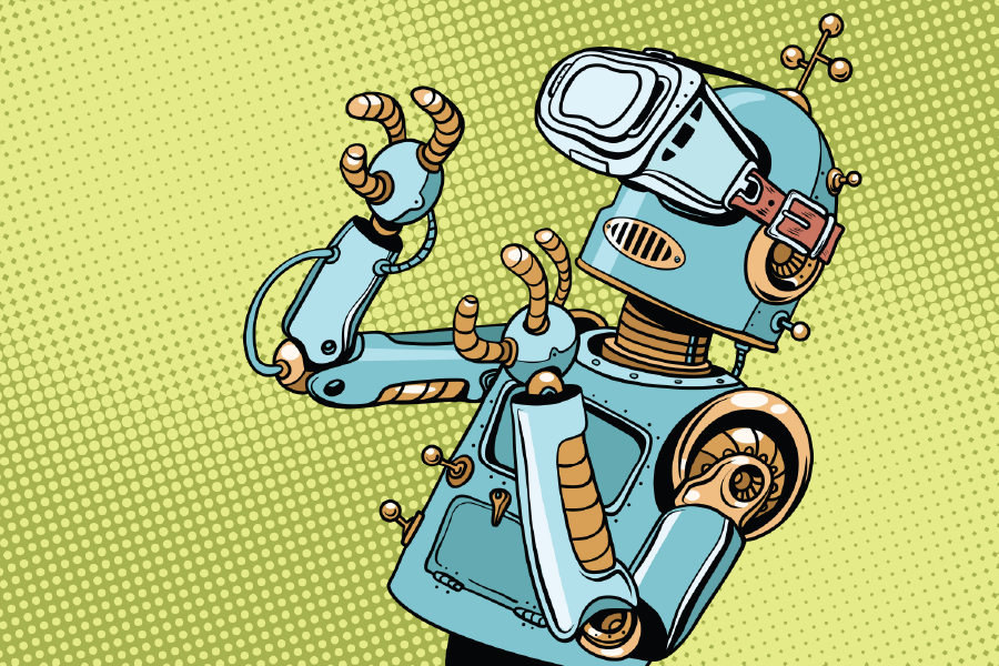 Robot Illustration Print 100% Australian Made