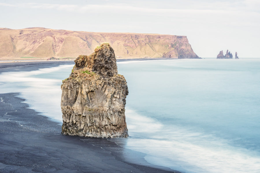 Rock Reynisfjara Beach View Photograph Iceland Print 100% Australian Made