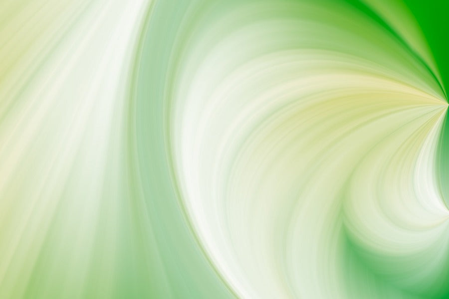 Green & White Abstract Design Print 100% Australian Made