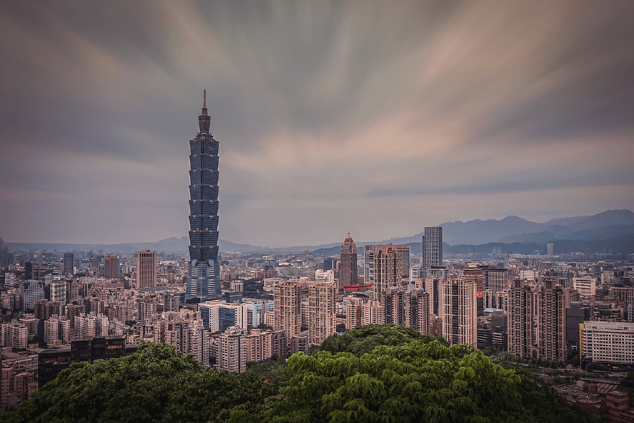 Taipei City Of Taiwan Print 100% Australian Made