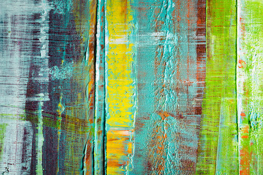 Colorful Paint Wood Photograph Print 100% Australian Made