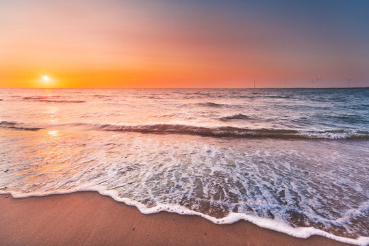 Sunset Sea Scenery Photograph Print 100% Australian Made