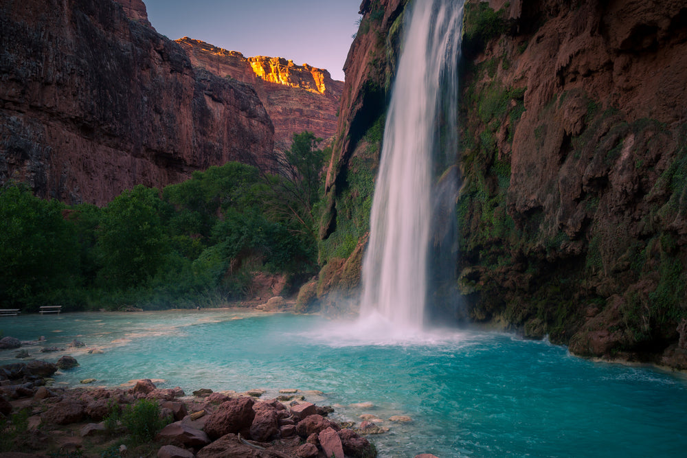 Waterfall Scenery Photograph Home Decor Premium Quality Poster Print Choose Your Sizes