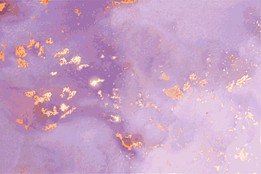 Pink Purple & Gold Abstract Design Print 100% Australian Made