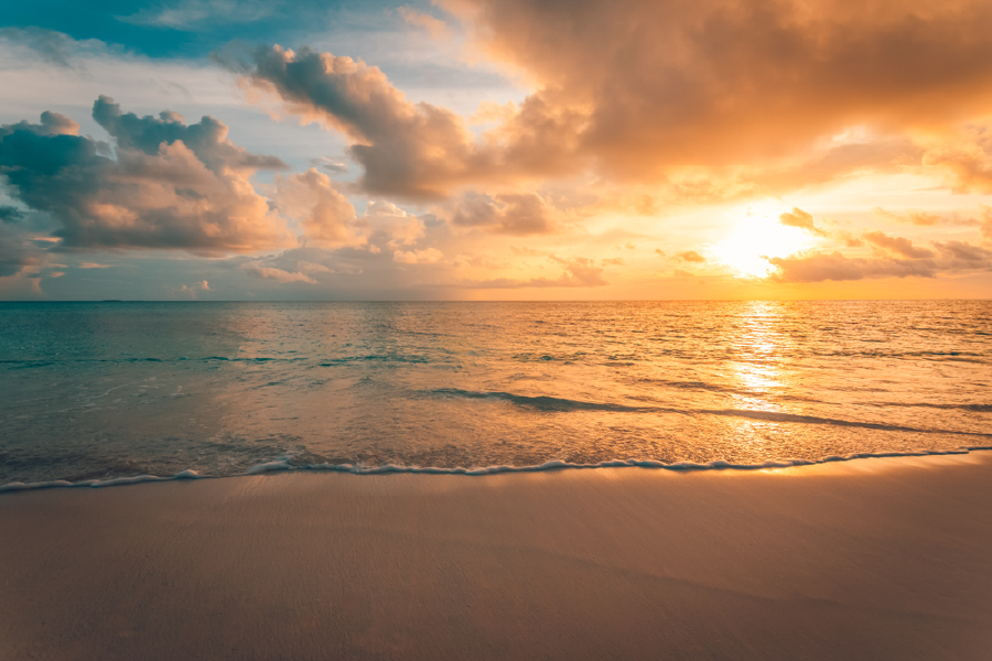 Sea Sunset Scenery View Photograph Print 100% Australian Made