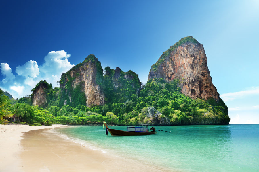 Railay Beach View Photograph in Krabi Thailand Print 100% Australian Made