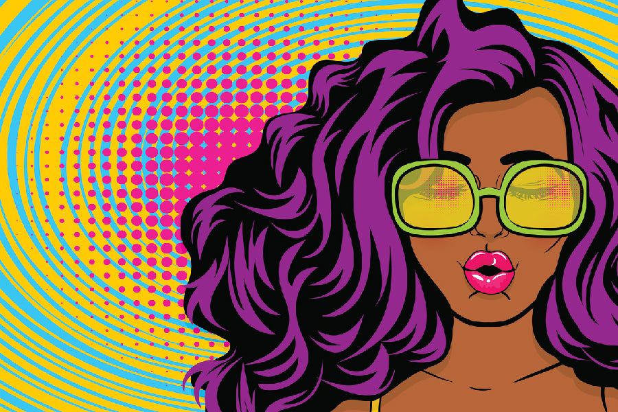 Girl with Sunglasses Illustration Print 100% Australian Made