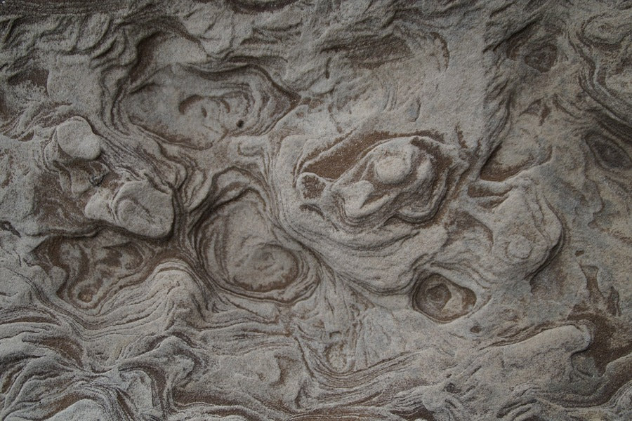 Silver & Brown Abstract Design Print 100% Australian Made