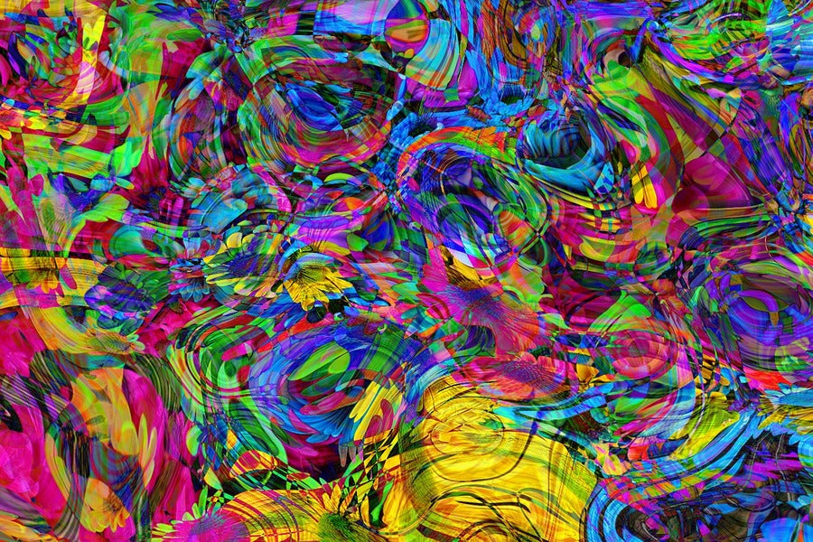 Colorful Abstract Design Print 100% Australian Made