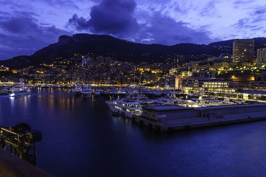 Port City Night view Photograph, Monaco Print 100% Australian Made