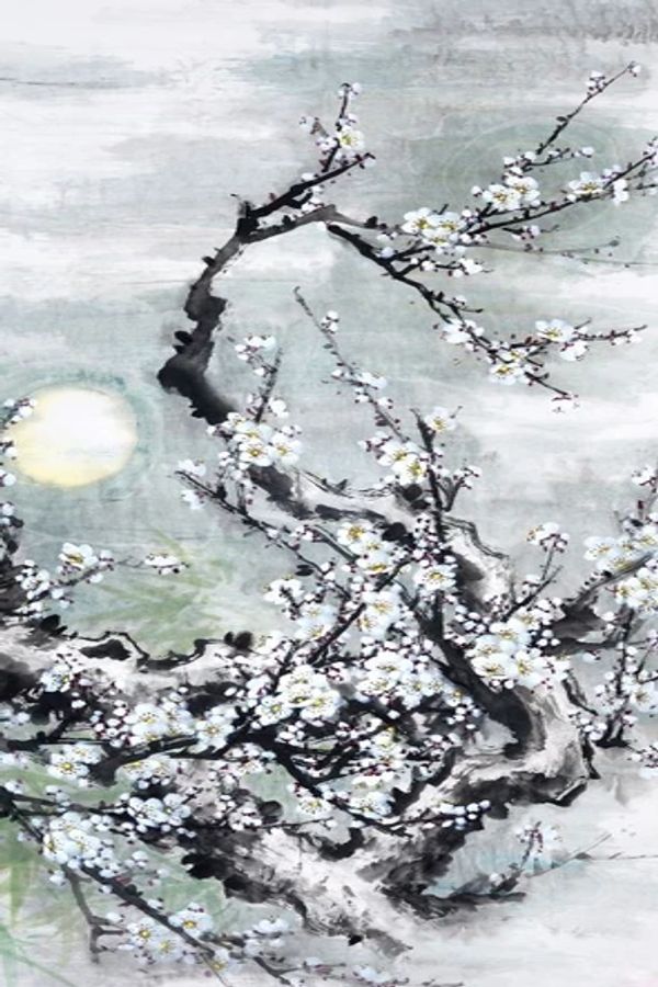 Plum Blossom In The Snow Print 100% Australian Made