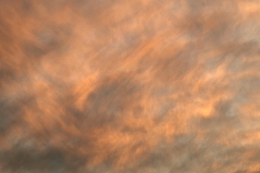 Grey & Orange Smoke Abstract Design Print 100% Australian Made