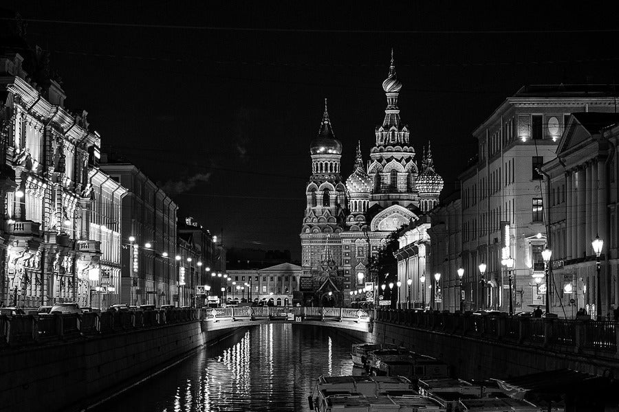 St Petersburg Russia B&W Photograph Print 100% Australian Made