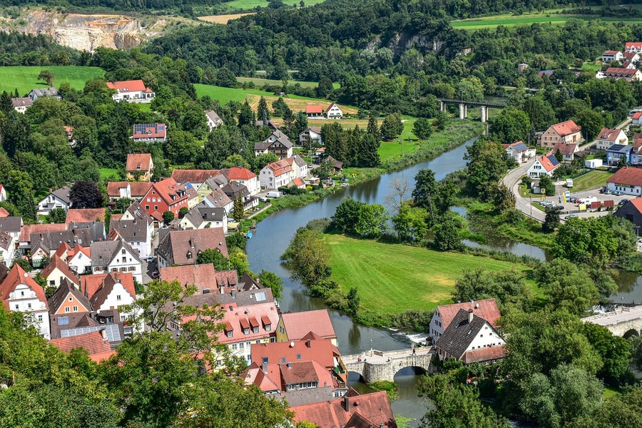 Old Town Harburg, River, Germany Photograph Print 100% Australian Made