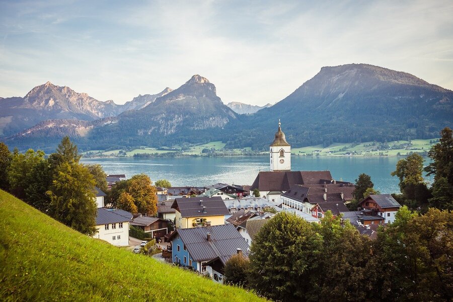 St. Wolfgang & Mountains Austria Print 100% Australian Made