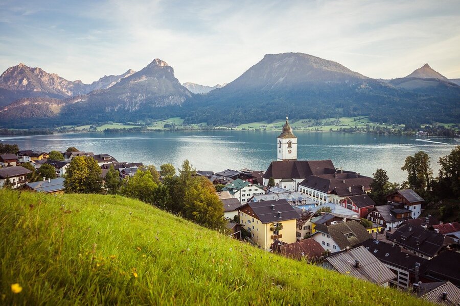 St. Wolfgang & Mountains Austria Print 100% Australian Made