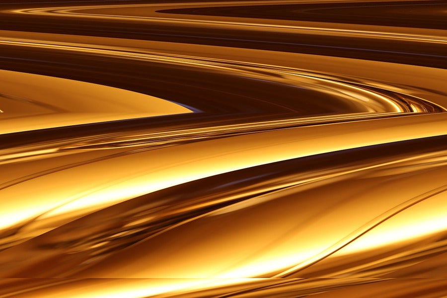 Orange Gold Abstract Design Print 100% Australian Made
