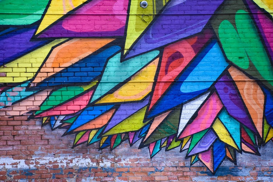 Colorful Wall Paint Abstract Design Print 100% Australian Made