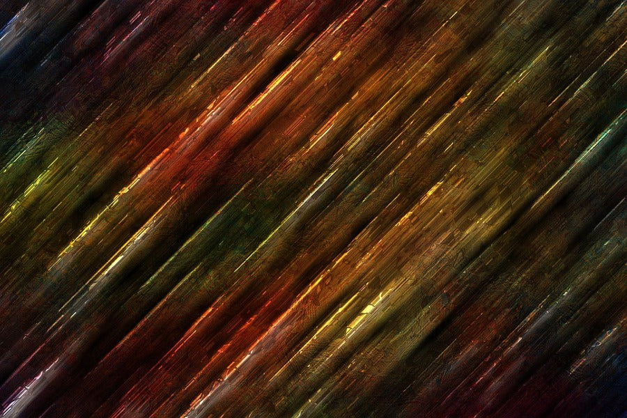 Dark Gold & Brown Abstract Design Print 100% Australian Made