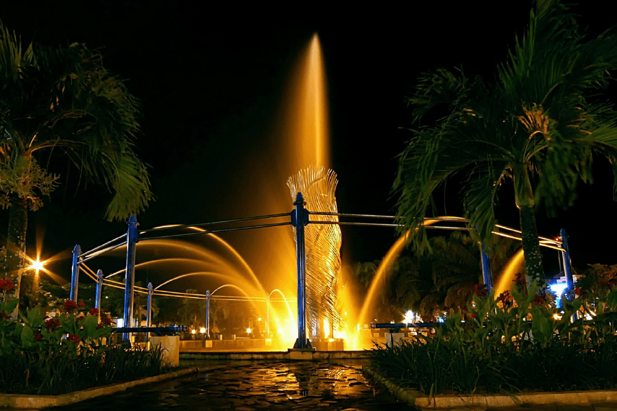 Bekapai Park Night View Print 100% Australian Made