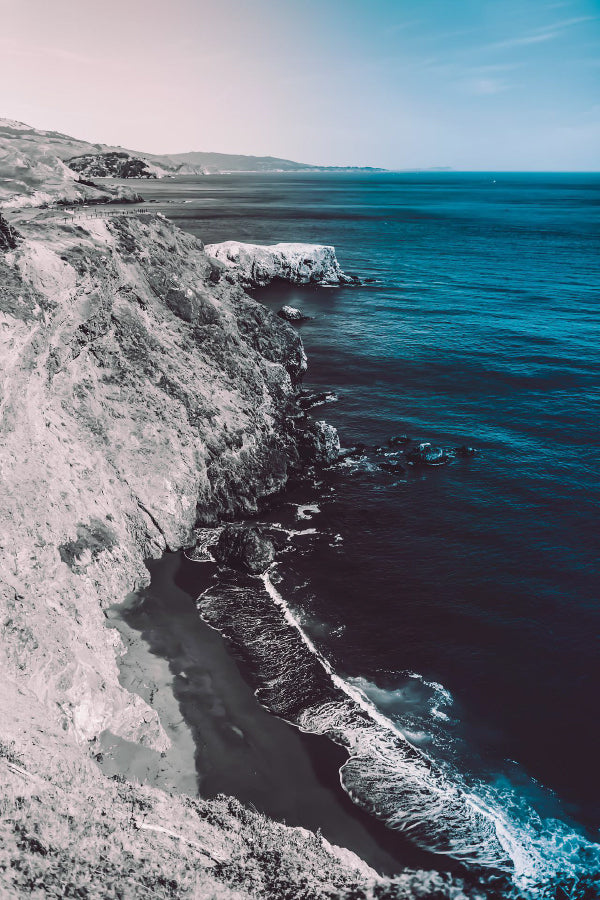 Roche Side Sea Blue Sky Scenery Photograph Home Decor Premium Quality Poster Print Choose Your Sizes