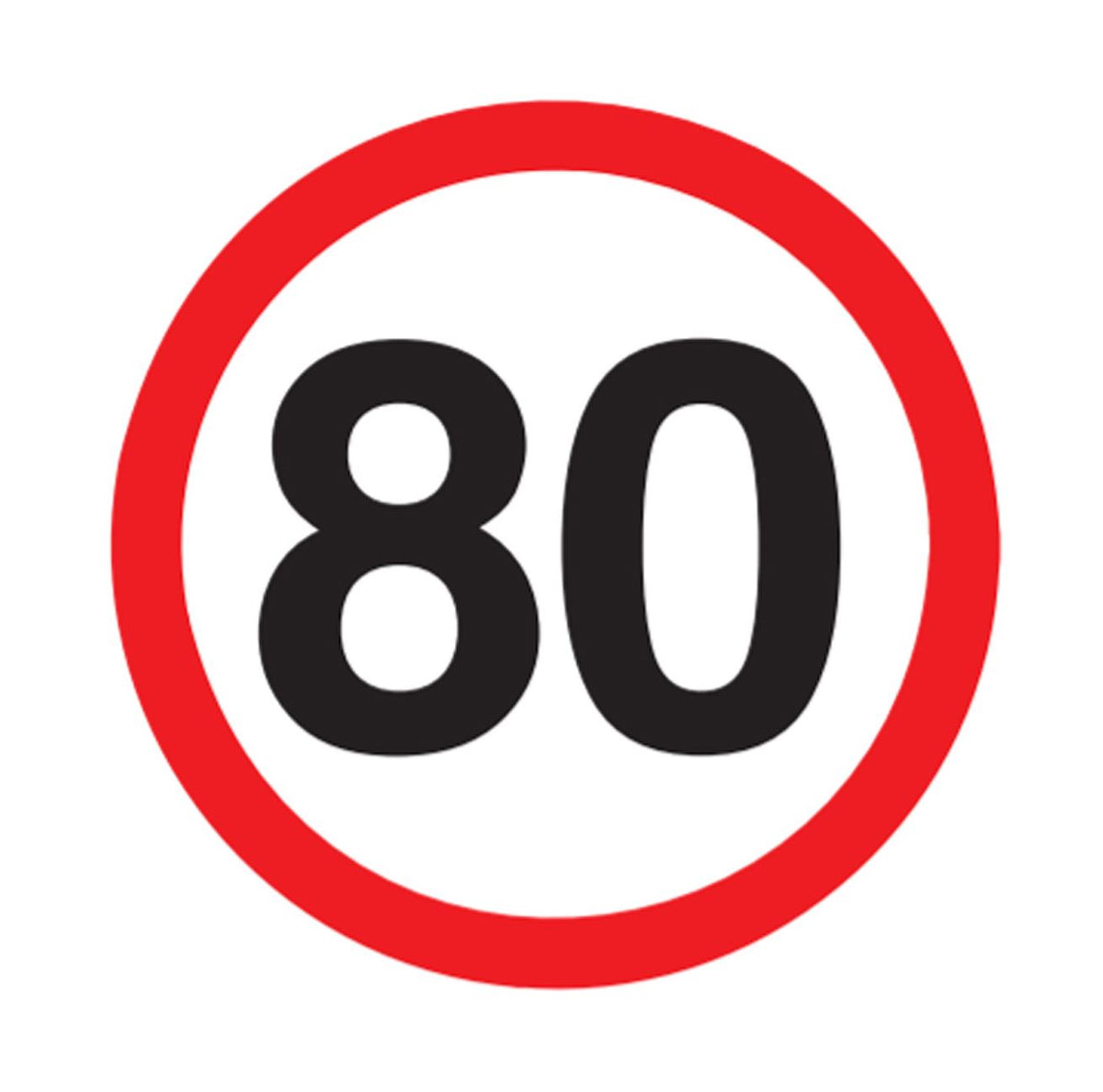 Speed 600x600mm Multi-Message Sign Corflute, Class 1 Diamond Grade 80