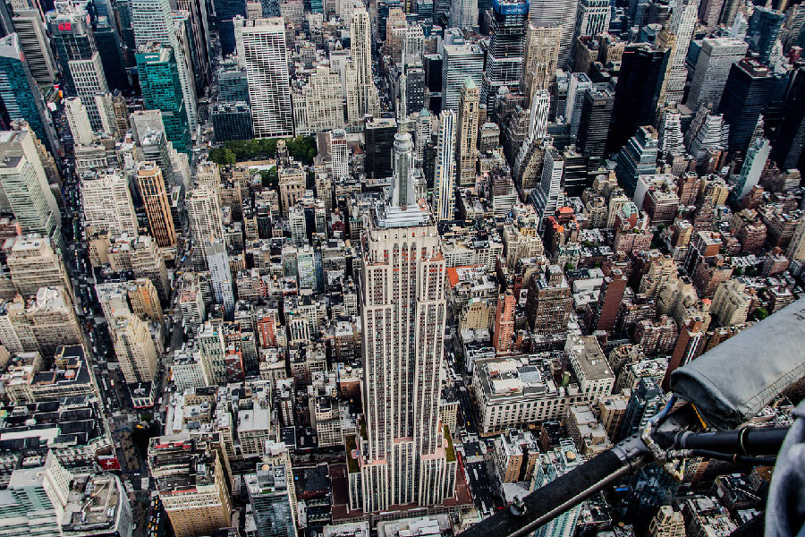 Empire State Building Aerial View Photograph, USA Print 100% Australian Made