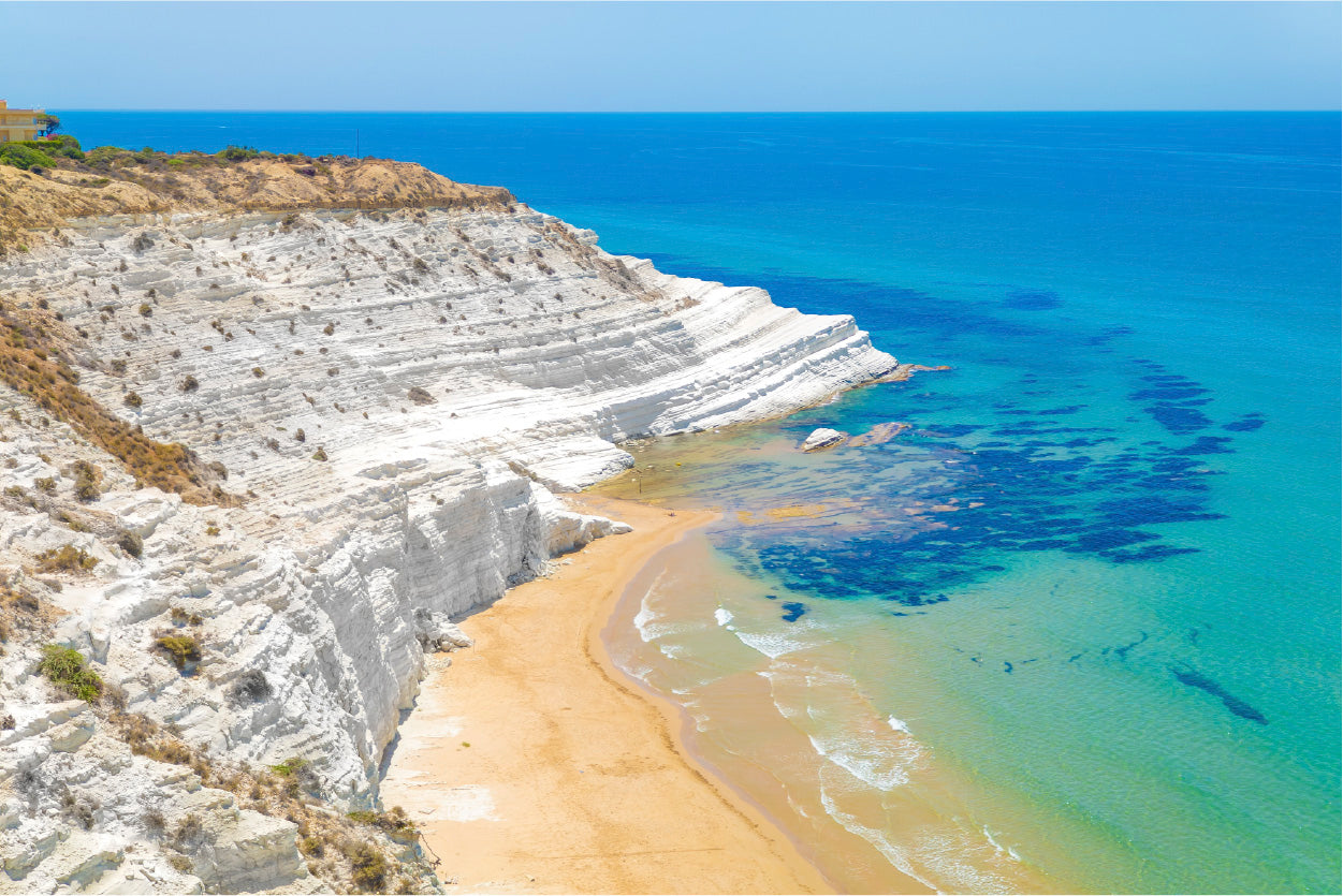 Bella Home Sea Coast View From Drone Print Canvas Ready to hang
