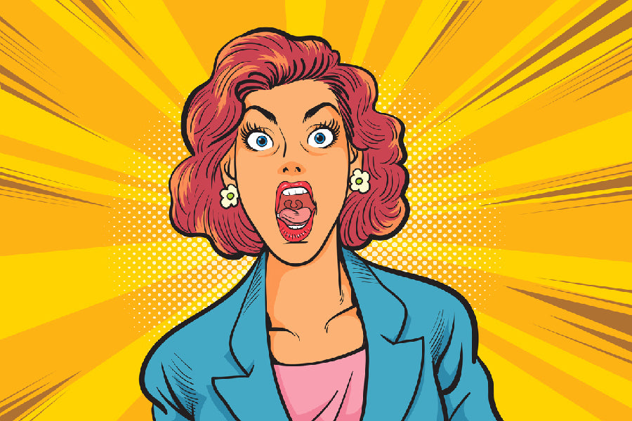 Screaming Girl Illustration Print 100% Australian Made