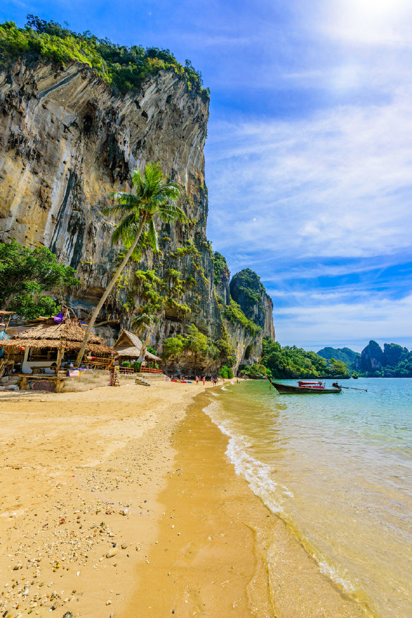 Cliff with Tonsai Beach View Photograph Print 100% Australian Made