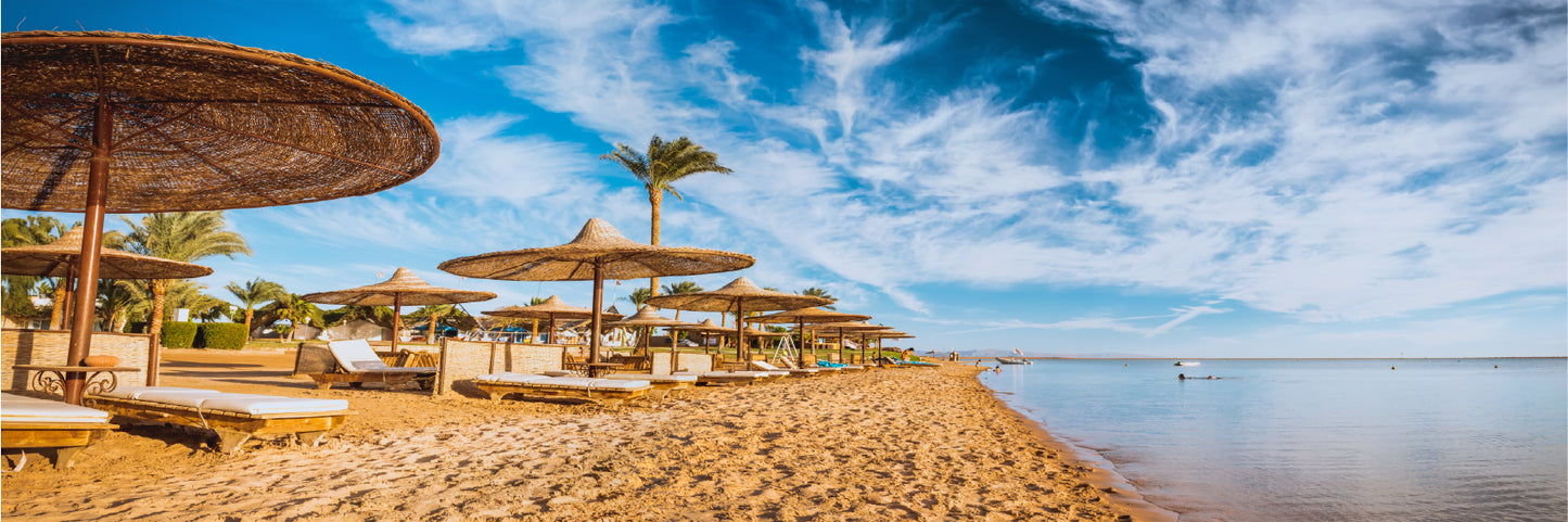 Panoramic Canvas Red Sea View Photograph Egypt High Quality 100% Australian Made Wall Canvas Print Ready to Hang
