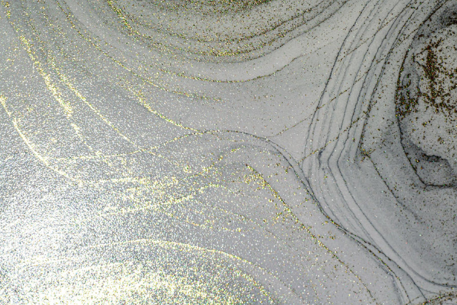 Grey & Gold Fluid Abstract Design Home Decor Premium Quality Poster Print Choose Your Sizes