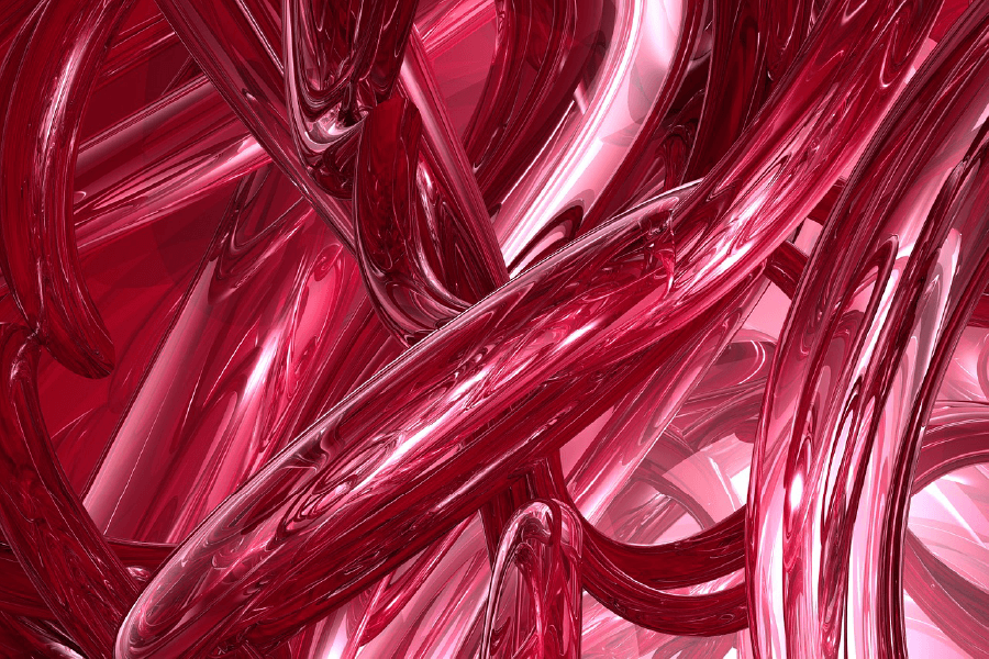 Red Abstract Design Print 100% Australian Made