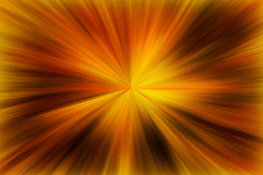 Orange & Yellow Abstract Design Print 100% Australian Made