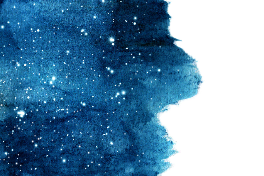 Blue & White Abstract Design Print 100% Australian Made
