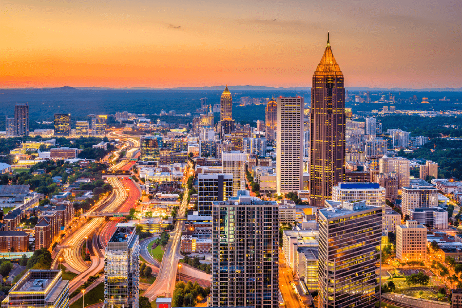 Atlanta, Georgia, USA Sunset Photograph Print 100% Australian Made