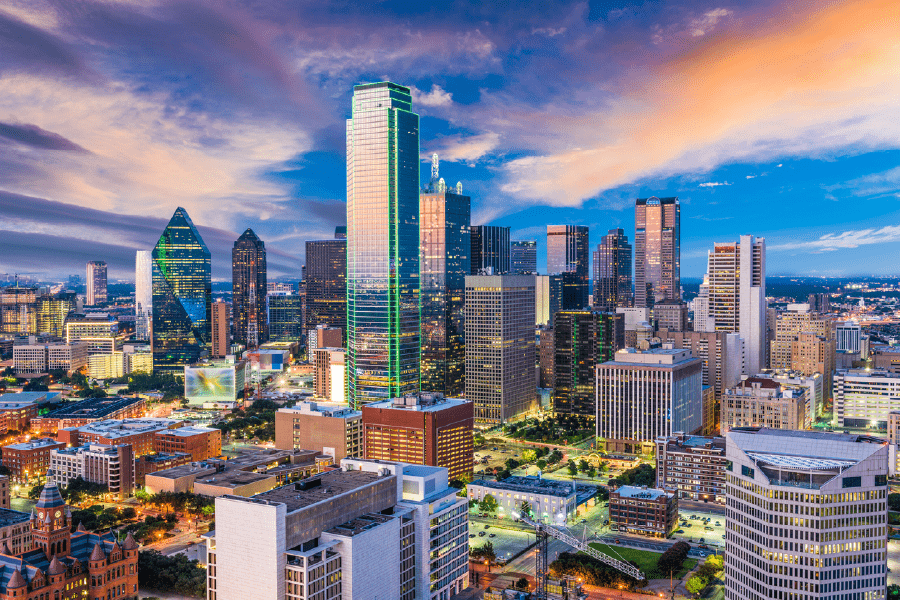 Dallas Skyline View Photograph Texas, USA Print 100% Australian Made