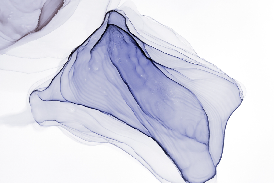 Blue & White Abstract Design Home Decor Premium Quality Poster Print Choose Your Sizes