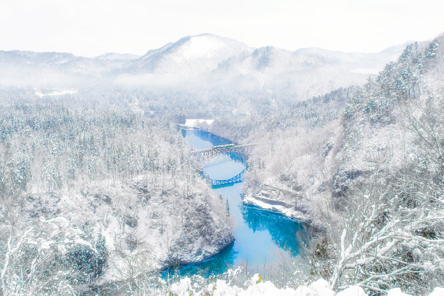 Fukushima Snow Scenery View Photograph Home Decor Premium Quality Poster Print Choose Your Sizes
