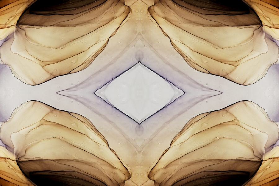 Brown Yellow & White Abstract Design Home Decor Premium Quality Poster Print Choose Your Sizes