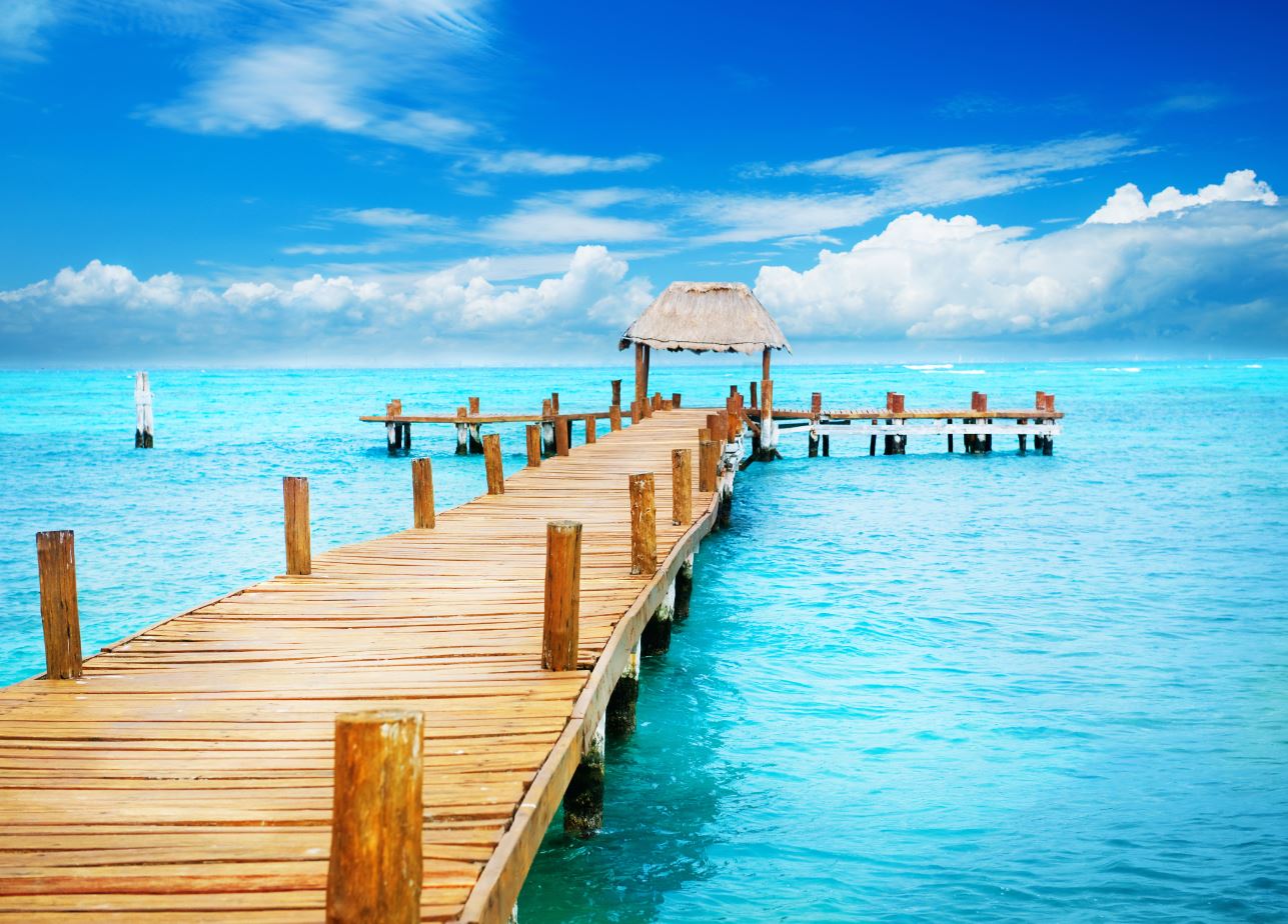 Wooden Pier Over Sea Scenery Home Decor Premium Quality Poster Print Choose Your Sizes