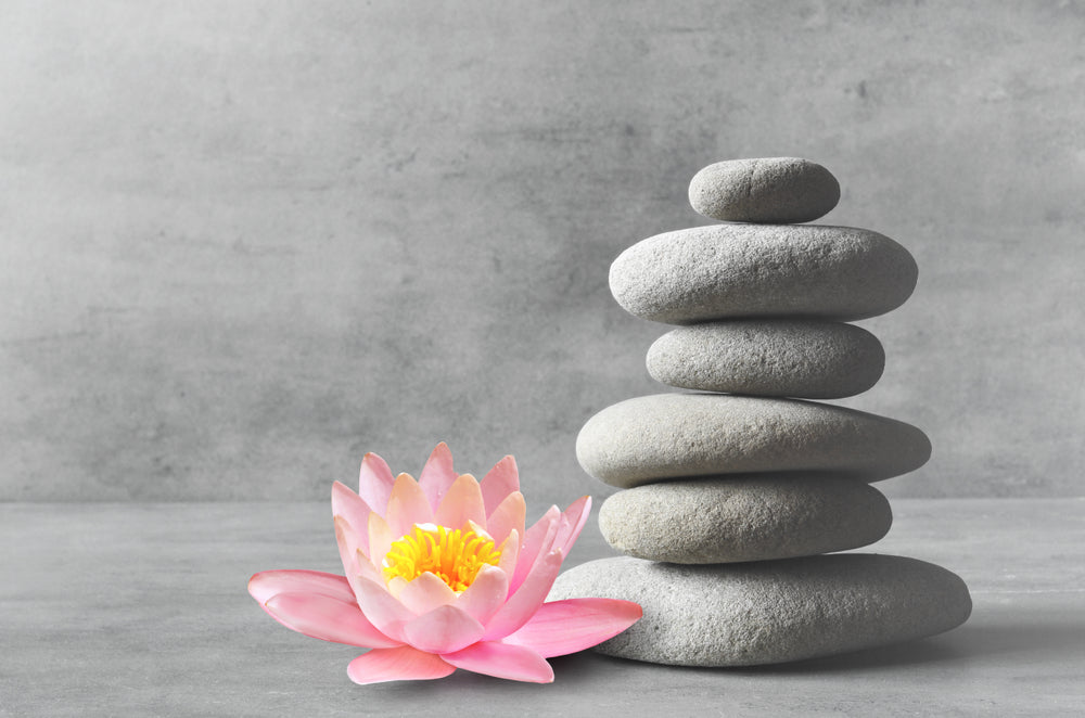 Spa Stones & Flower Photograph Print 100% Australian Made